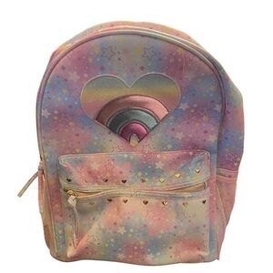 XL Girls Backpack - Hearts and Stars design